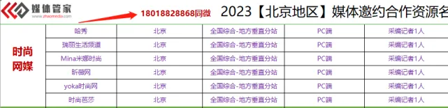 2023媒體管家上海軟聞（時尚類）如何做媒體邀約？